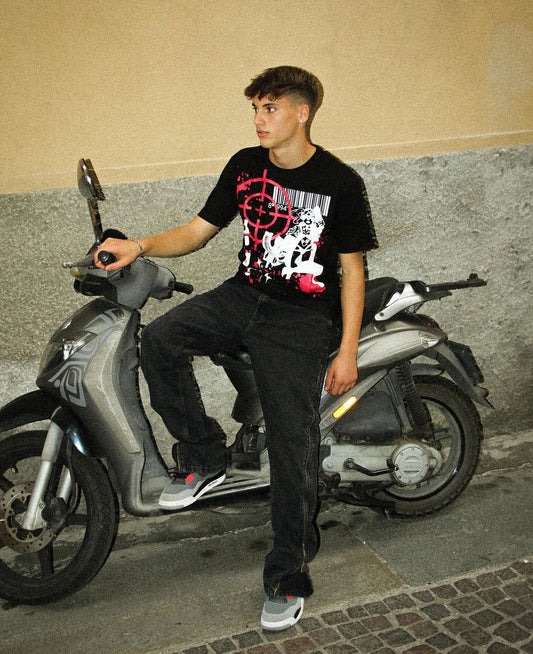 T-Shirt Target Black/Red