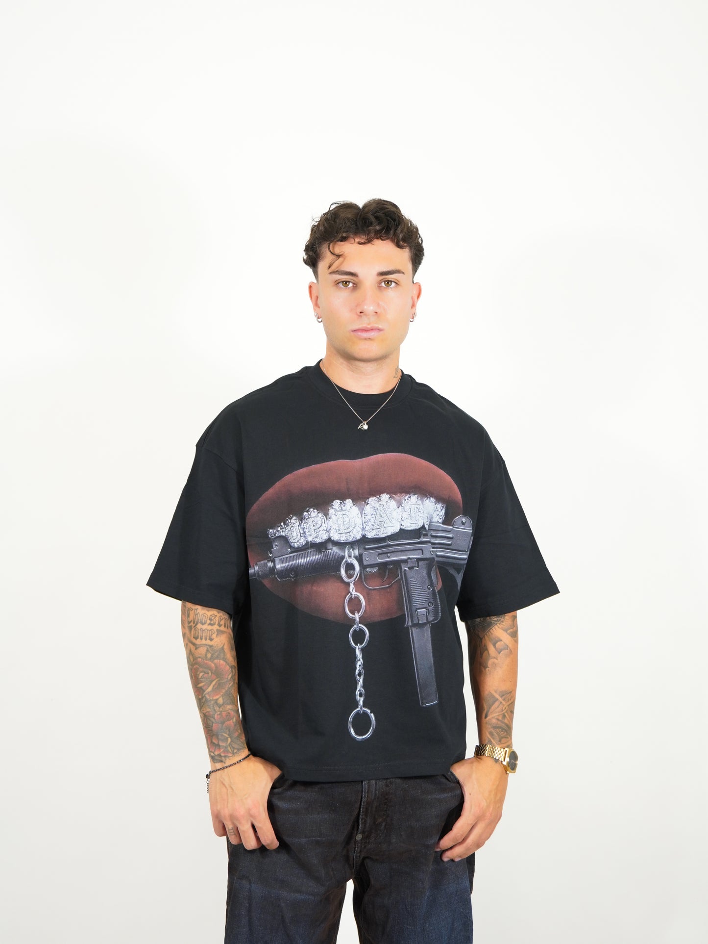 T-Shirt Mouth Black