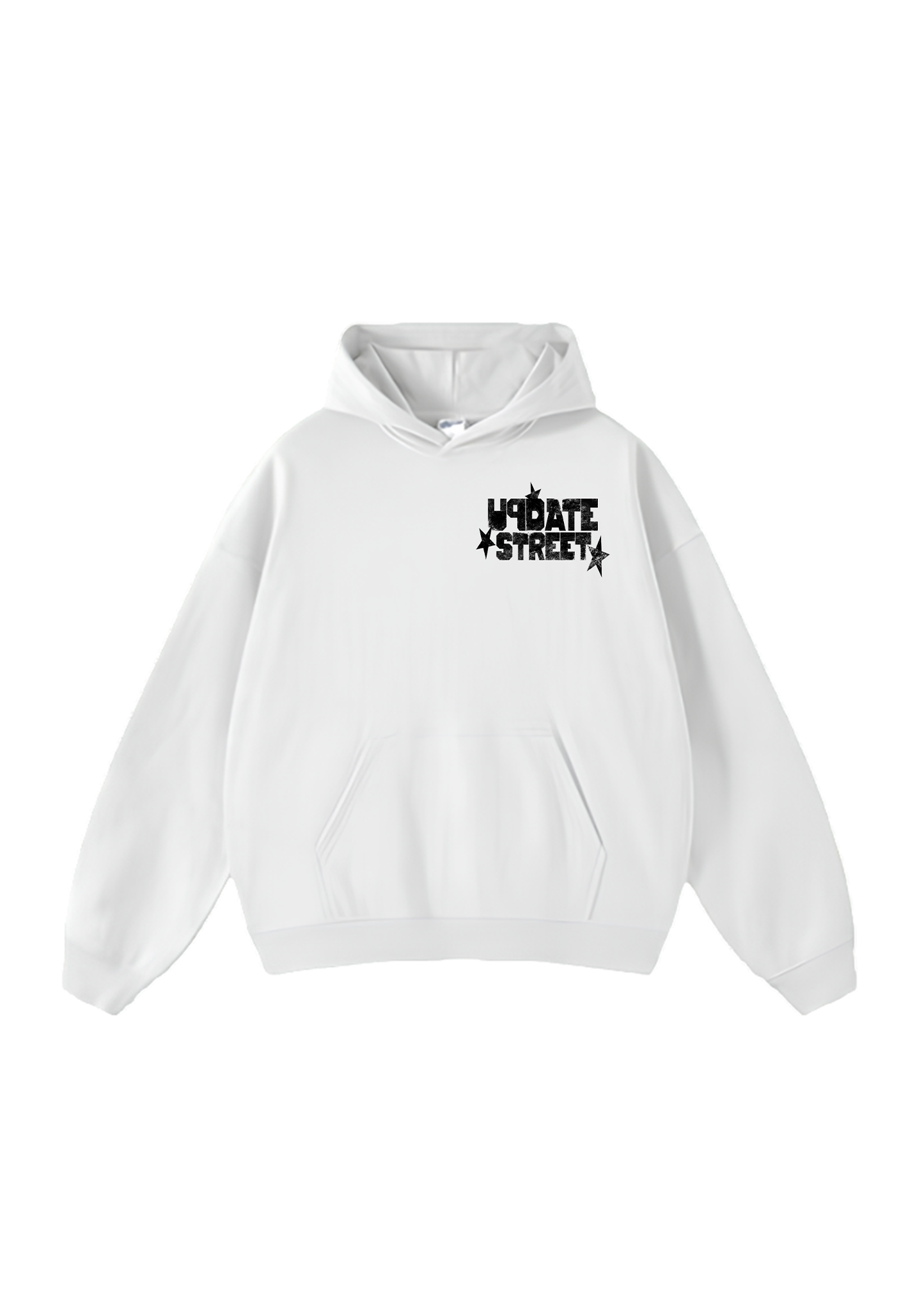 Hoodie U Logo White