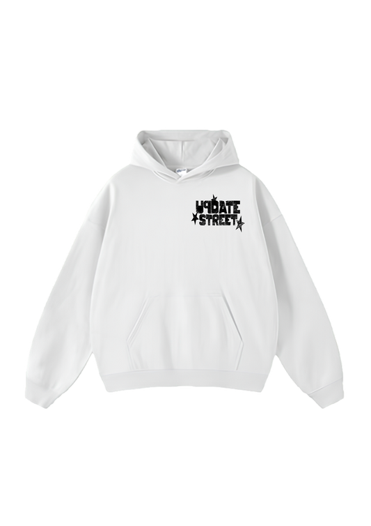 Hoodie U Logo White