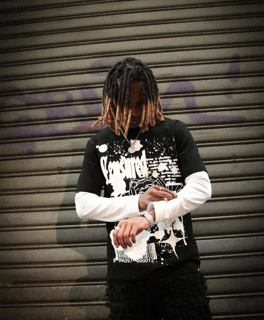 T-Shirt Censured Black/White
