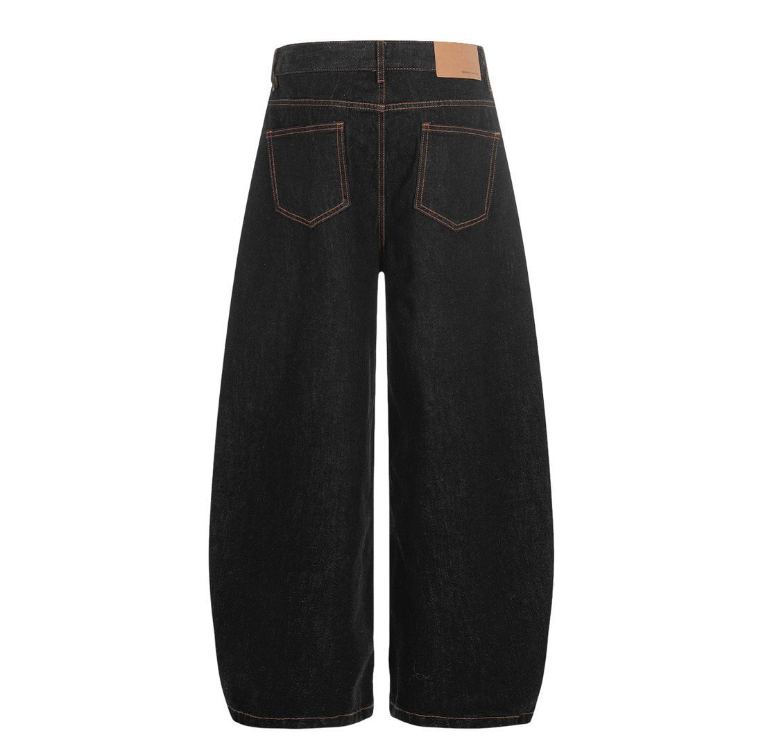 Denim Black Balloon