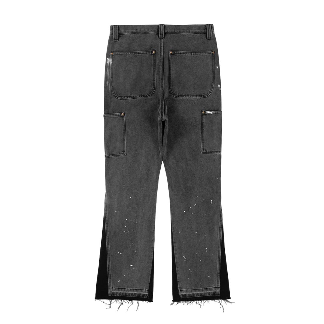 Denim Flare Patch Black