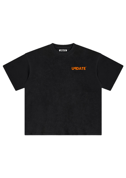 T-Shirt U Logo Black/Orange
