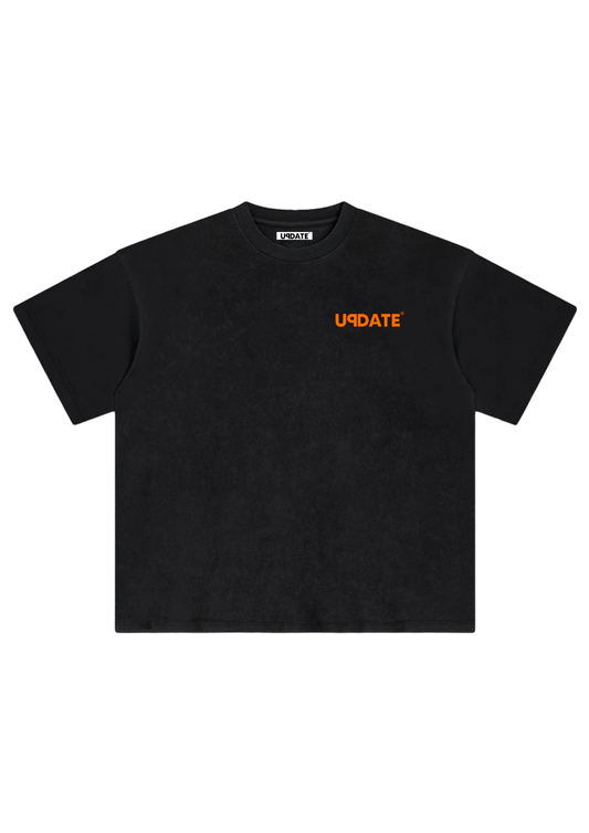 T-Shirt U Logo Black/Orange