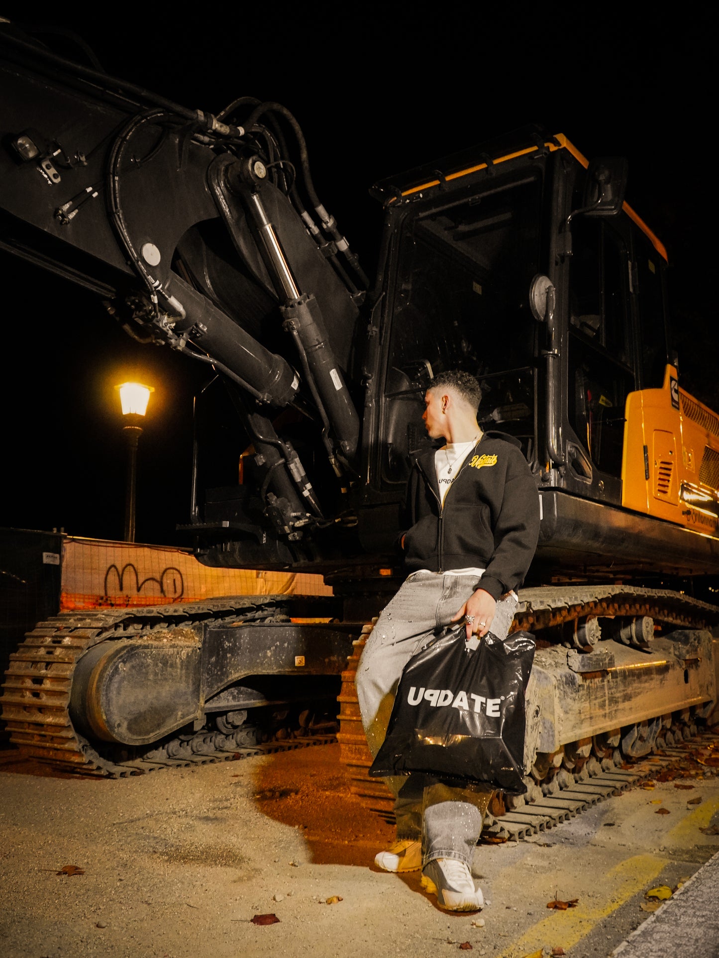 Hoodie Zip Gold Logo