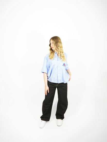 Camicia Basket Blu