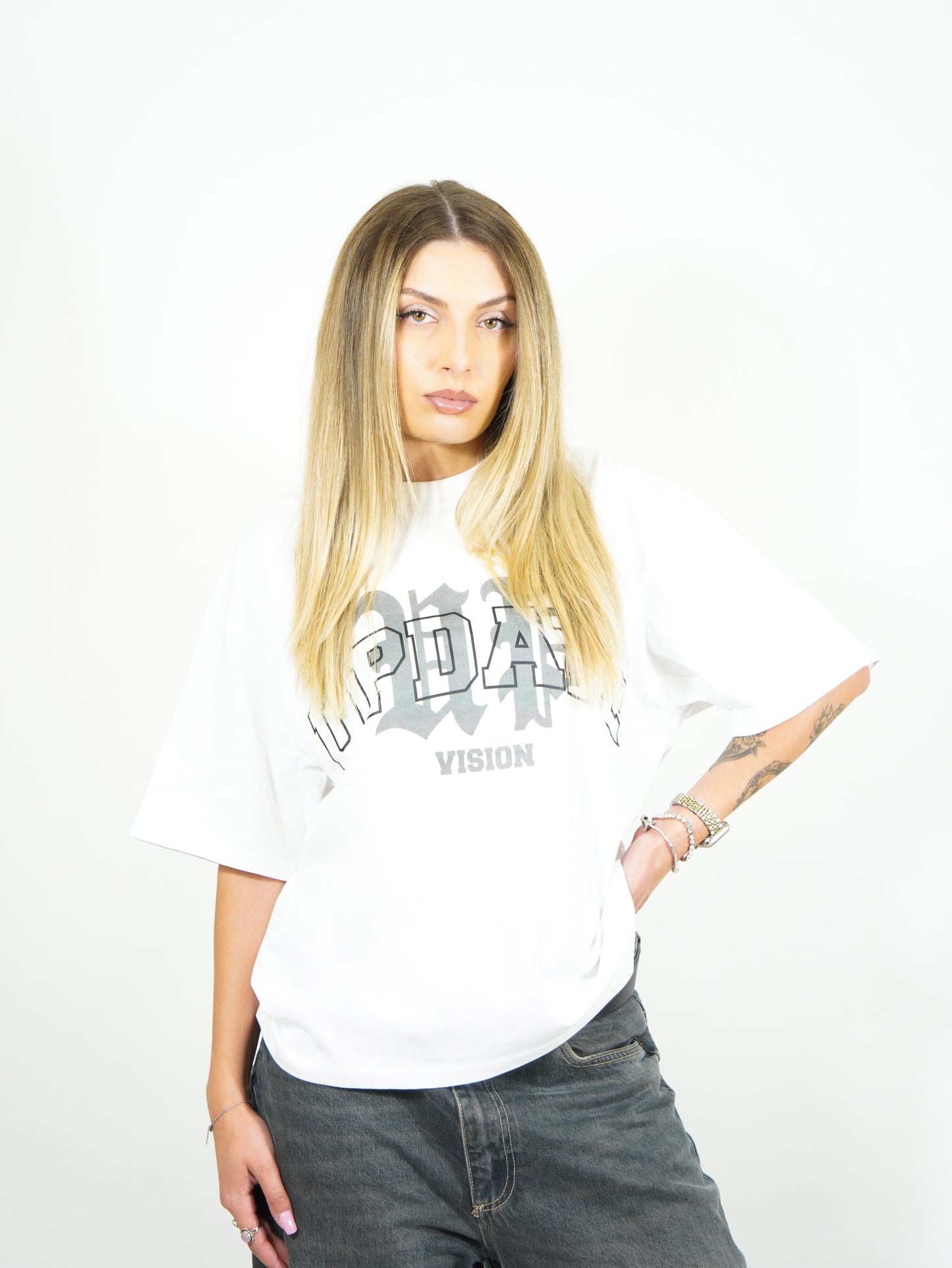 T-Shirt White College Update