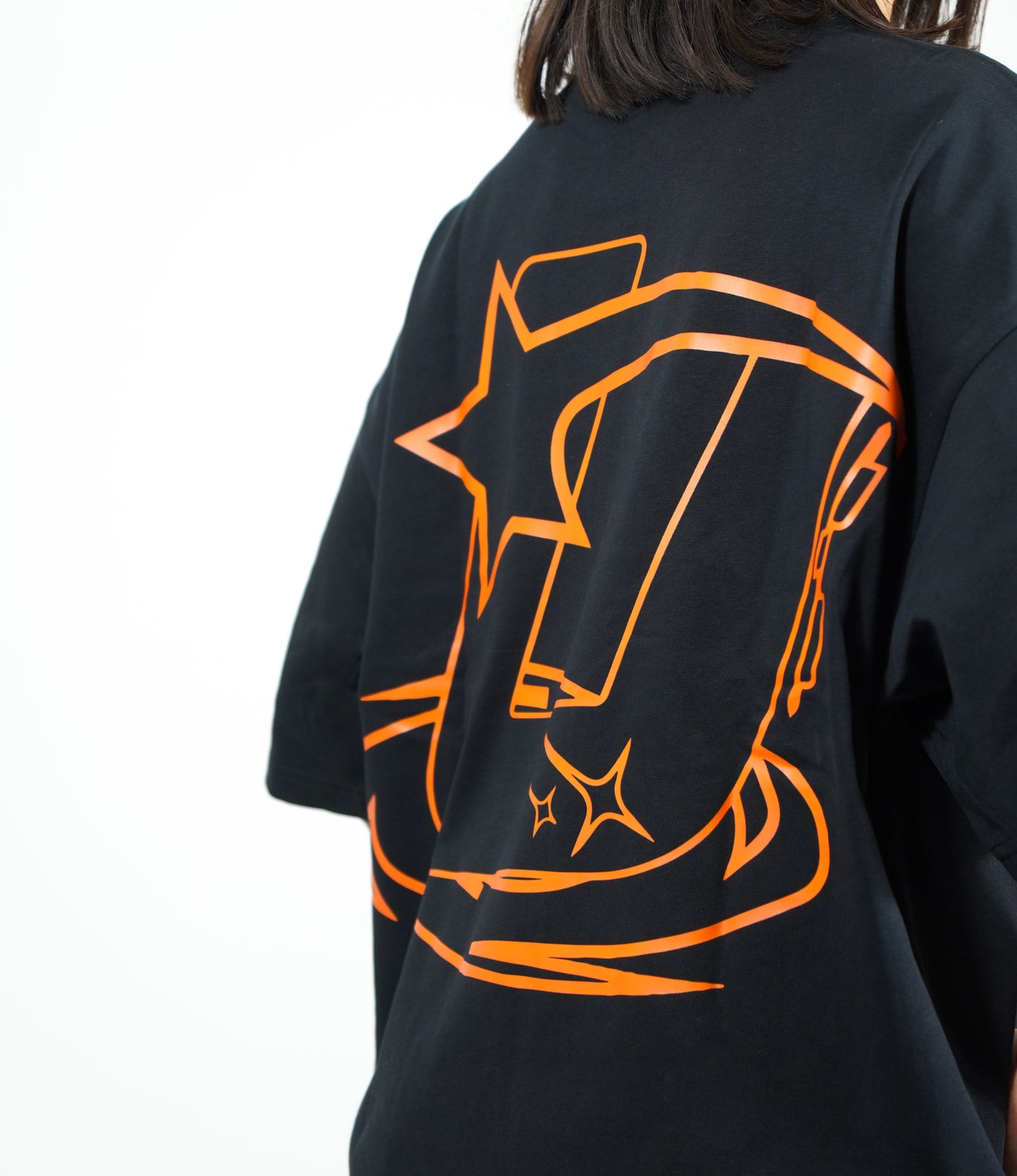 T-Shirt U Logo Black/Orange