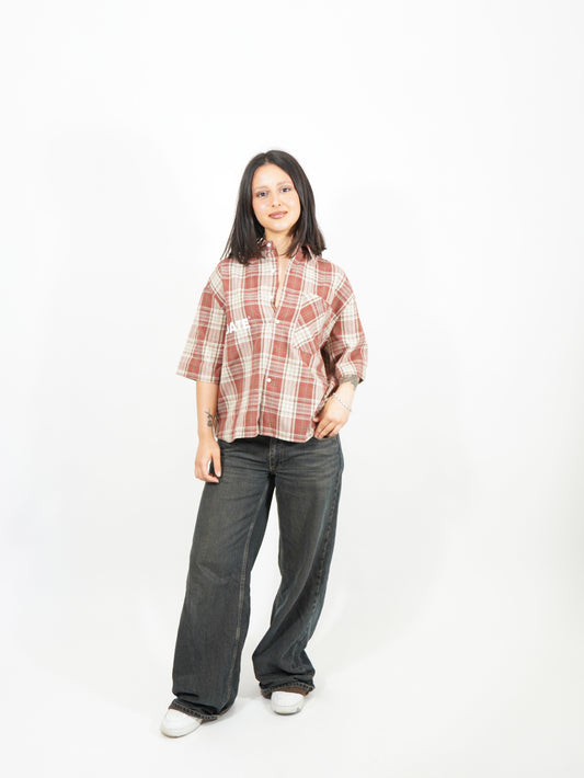 Camicia Scacchi Red/Beige