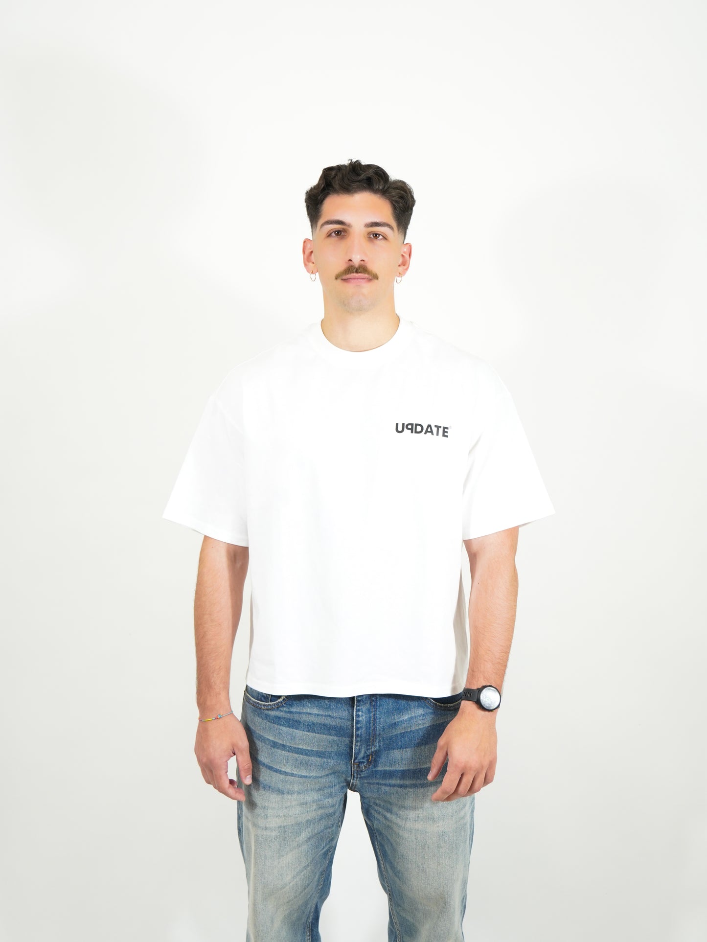 T-Shirt U Logo White/Black
