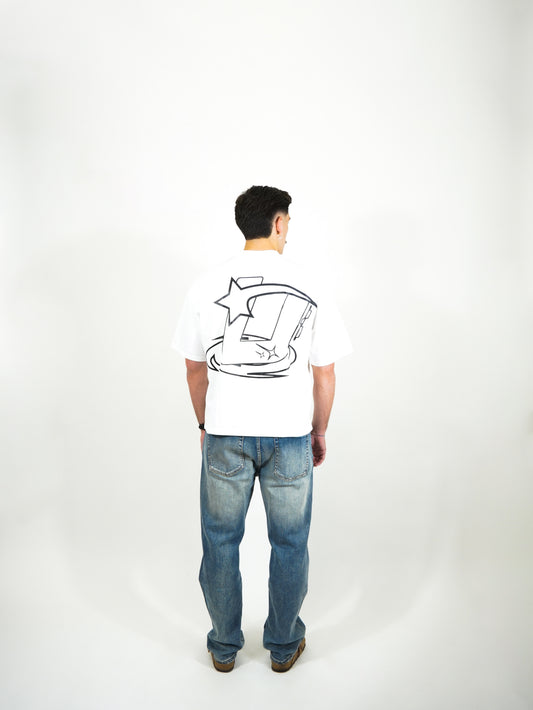 T-Shirt U Logo White/Black