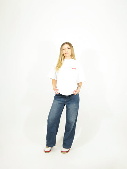 T-Shirt U Logo White/Red
