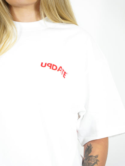 T-Shirt U Logo White/Red