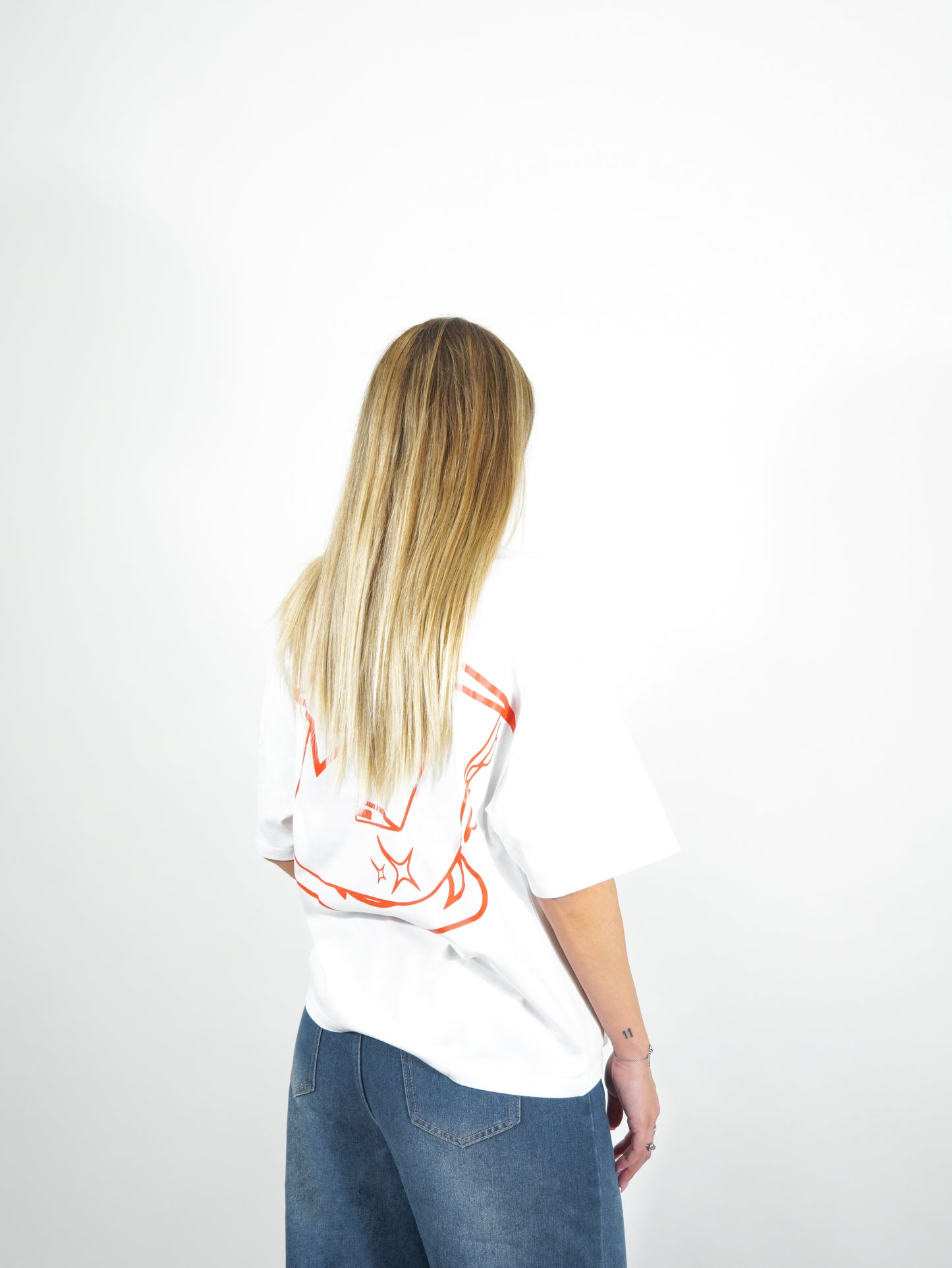 T-Shirt U Logo White/Red