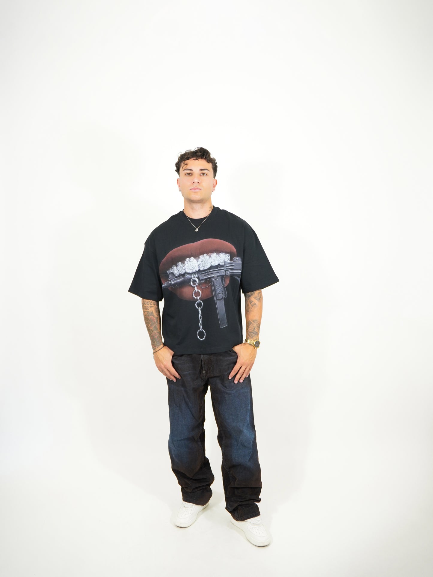 T-Shirt Mouth Black
