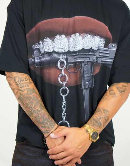 T-Shirt Mouth Black
