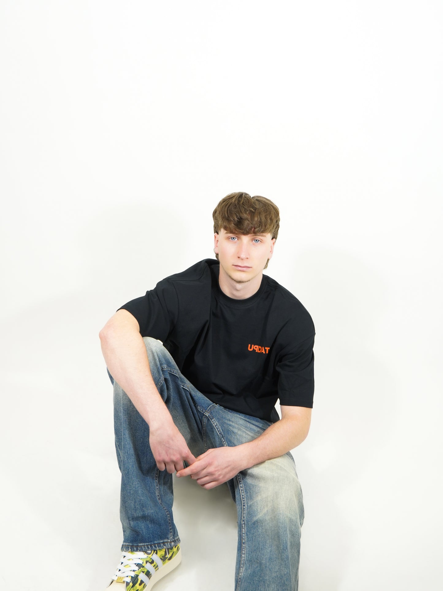 T-Shirt U Logo Black/Orange