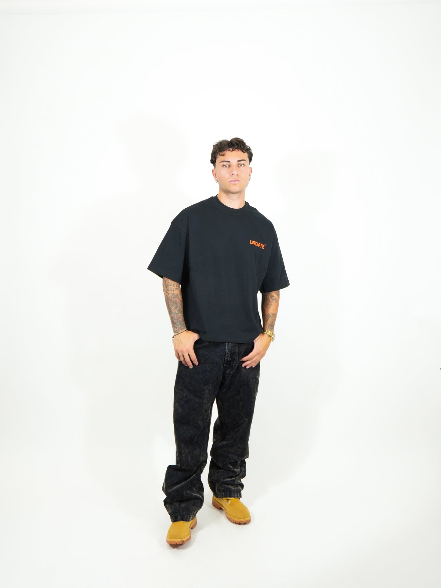 T-Shirt U Logo Black/Orange