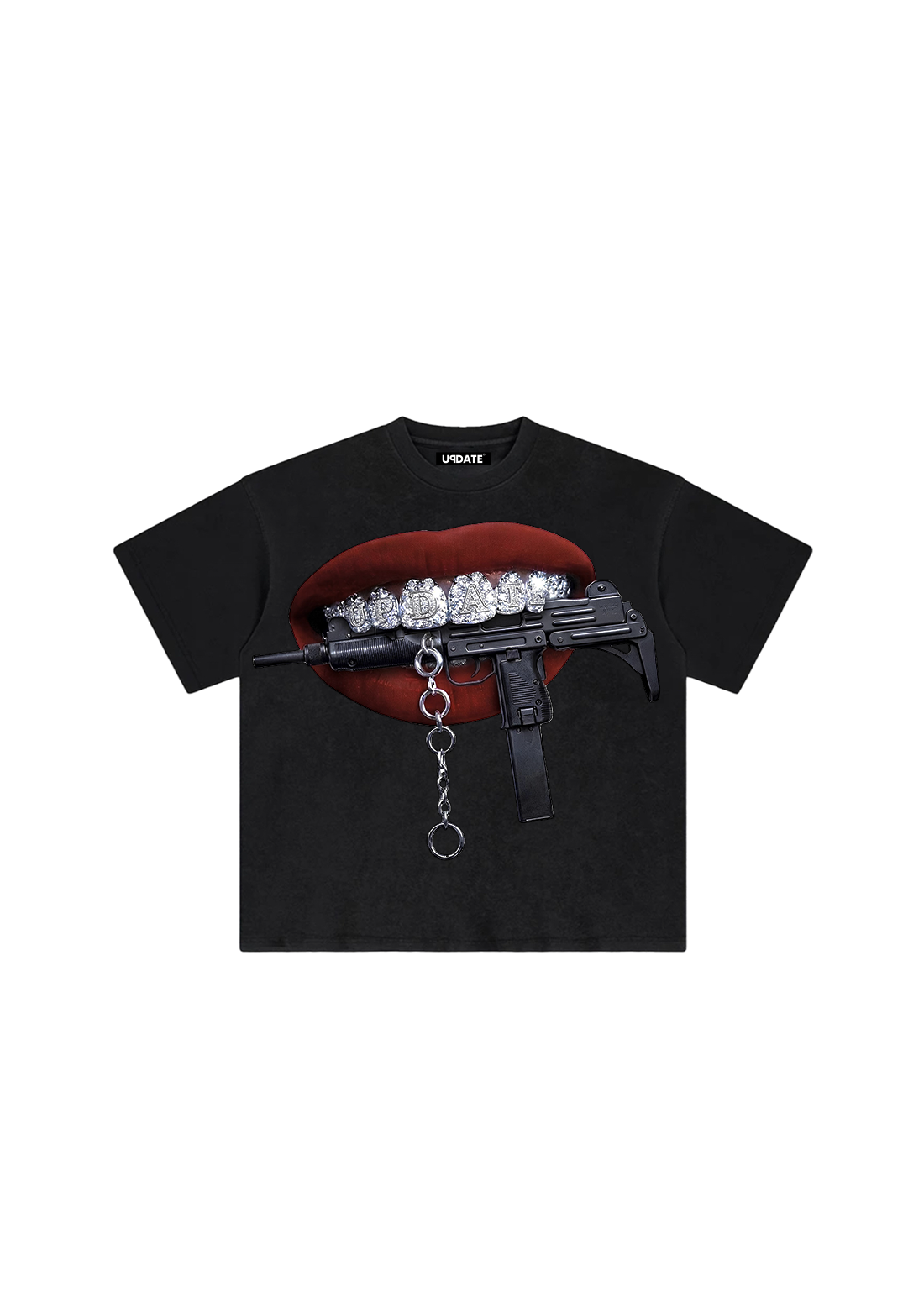 T-Shirt Mouth Black