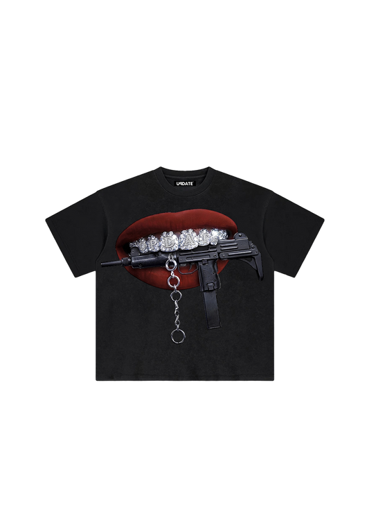 T-Shirt Mouth Black