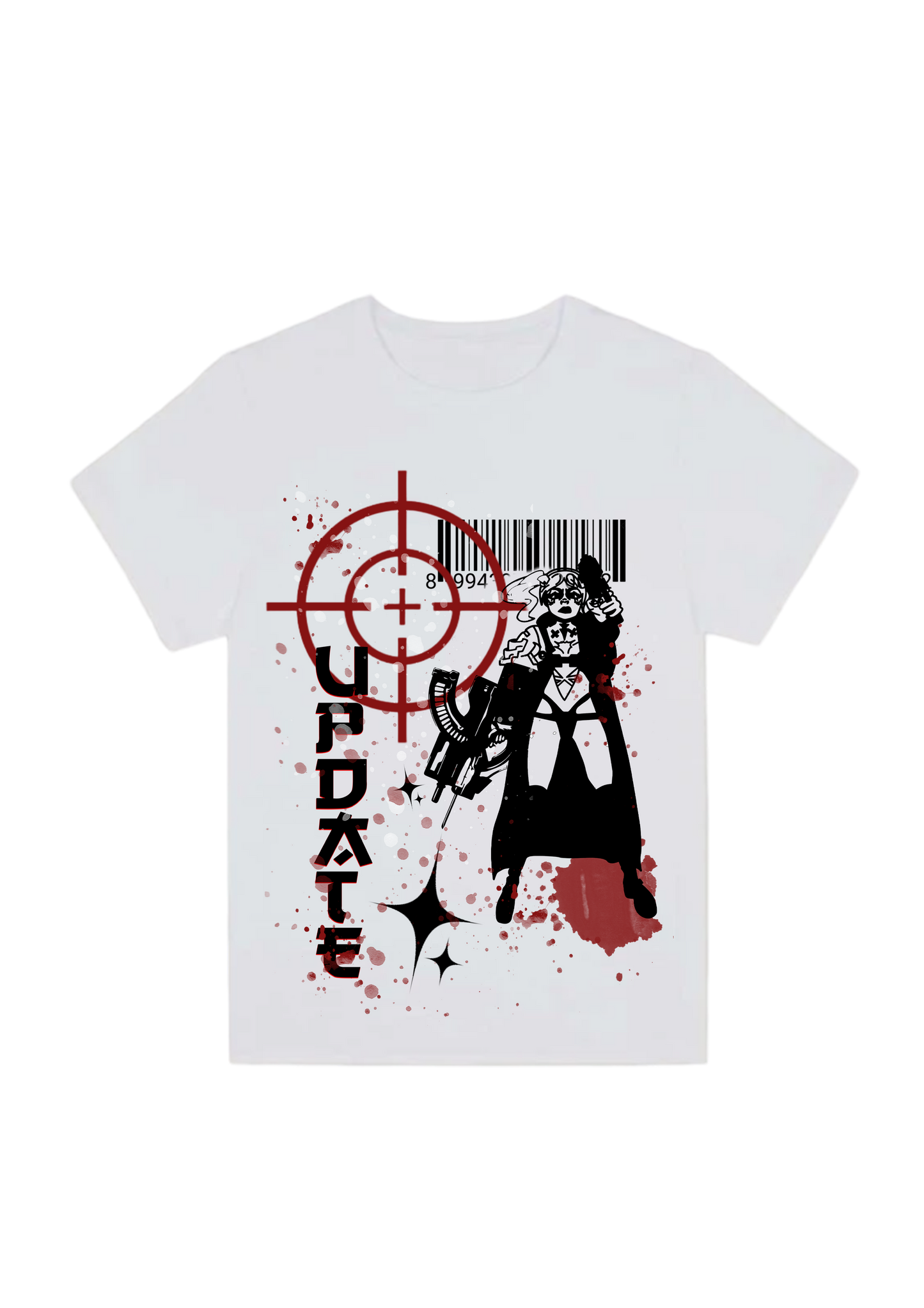 T-shirt Target White/Red
