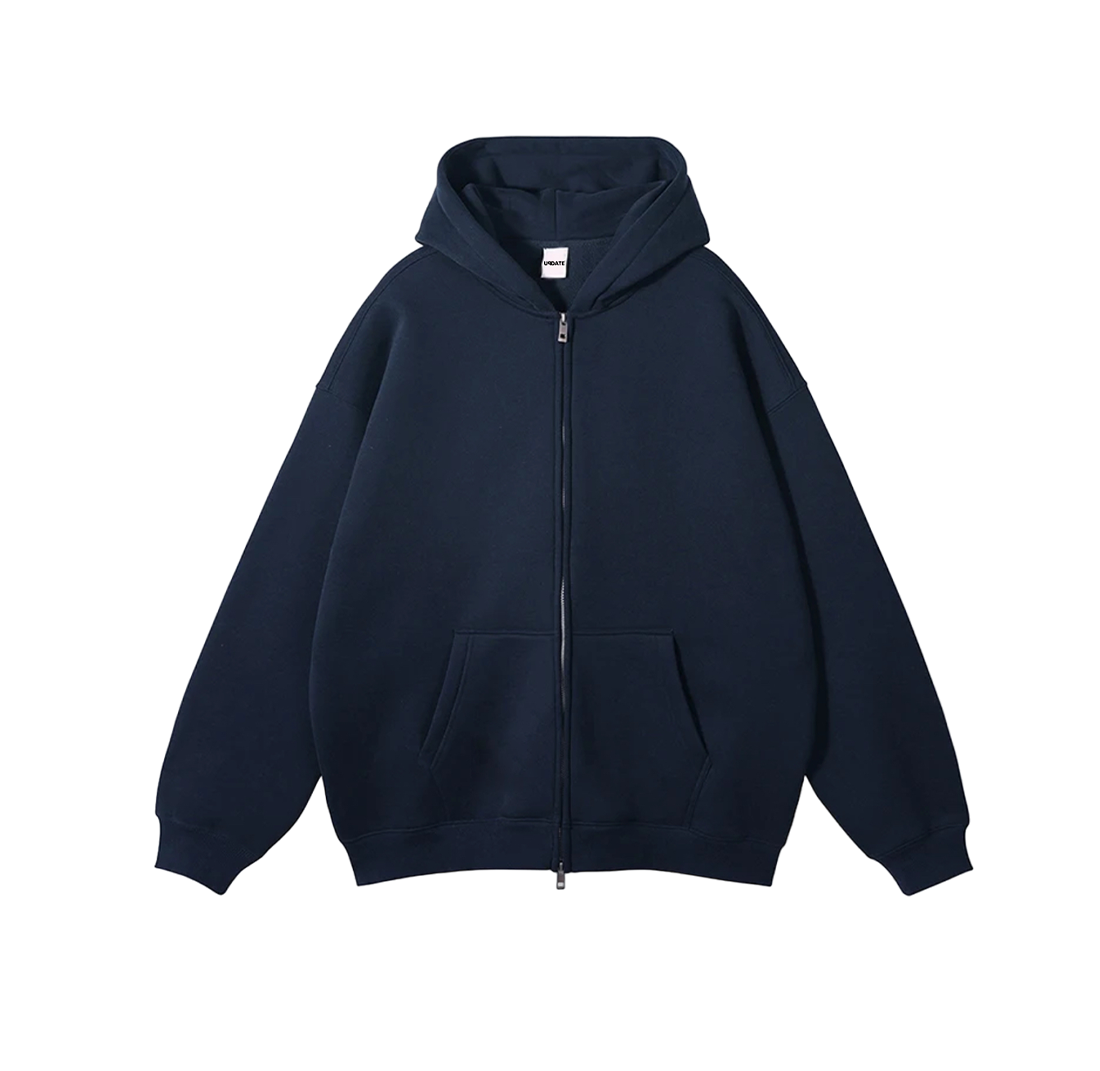 Hoodie Zip Classic Blue