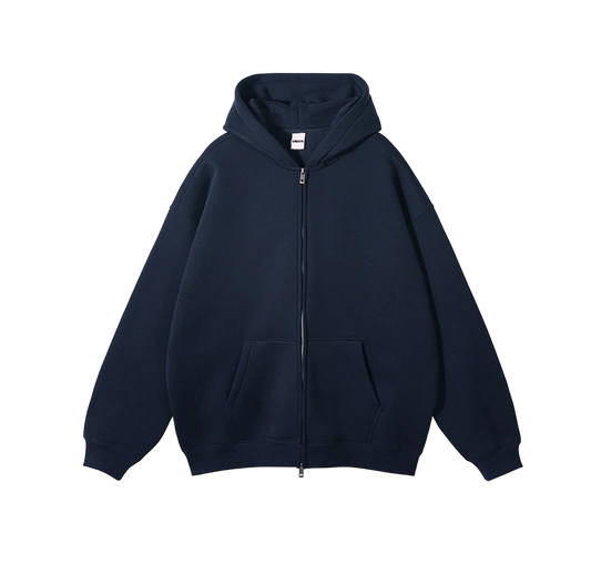 Hoodie Zip Classic Blue