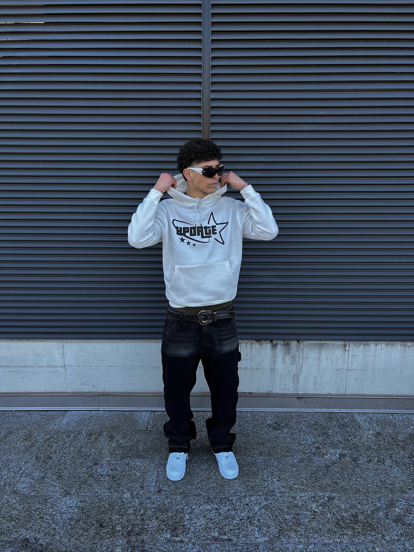 Hoodie Classic Star White