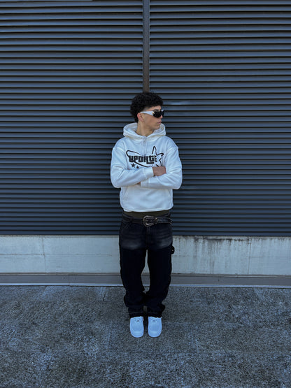 Hoodie Classic Star White