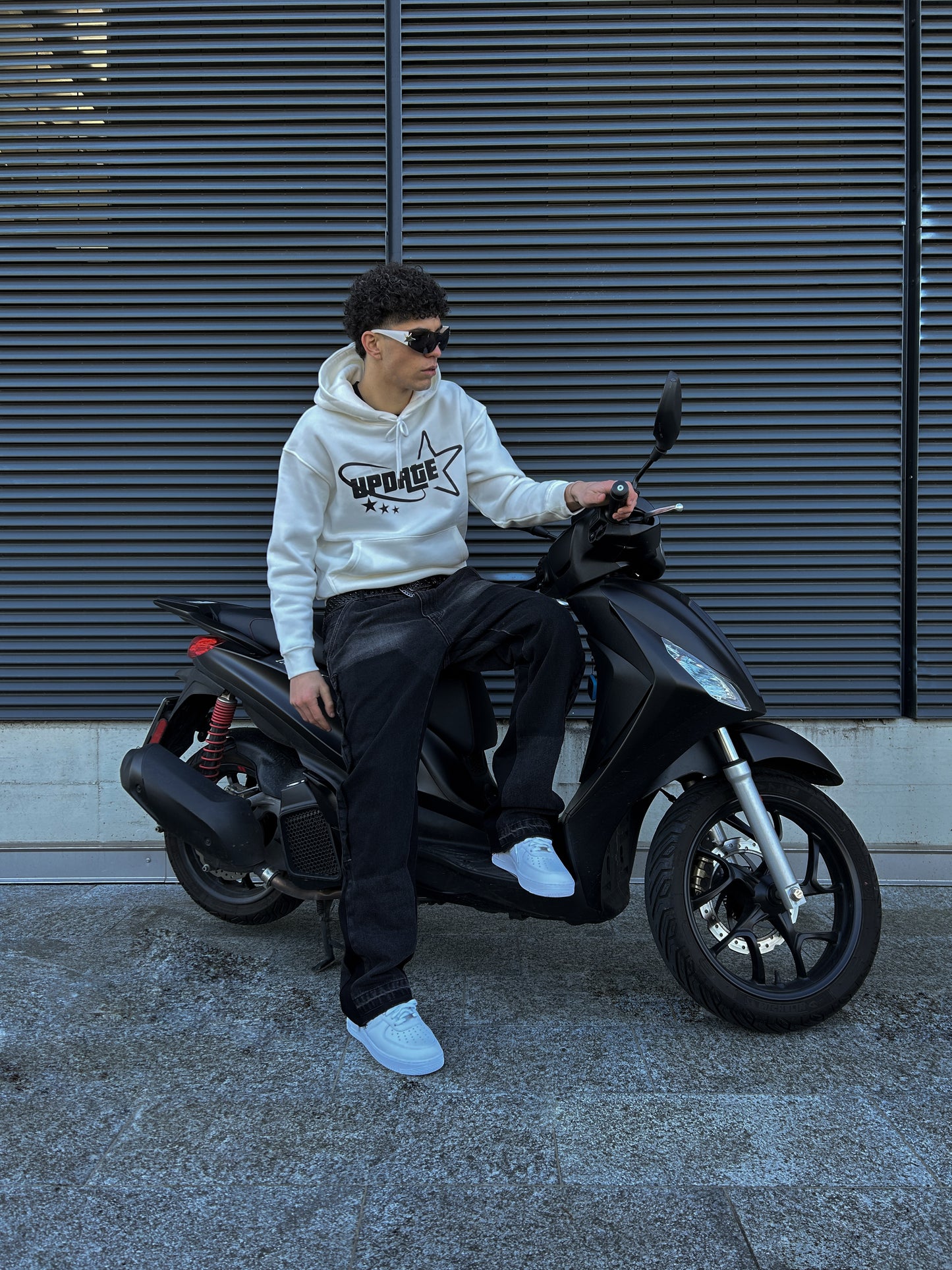 Hoodie Classic Star White