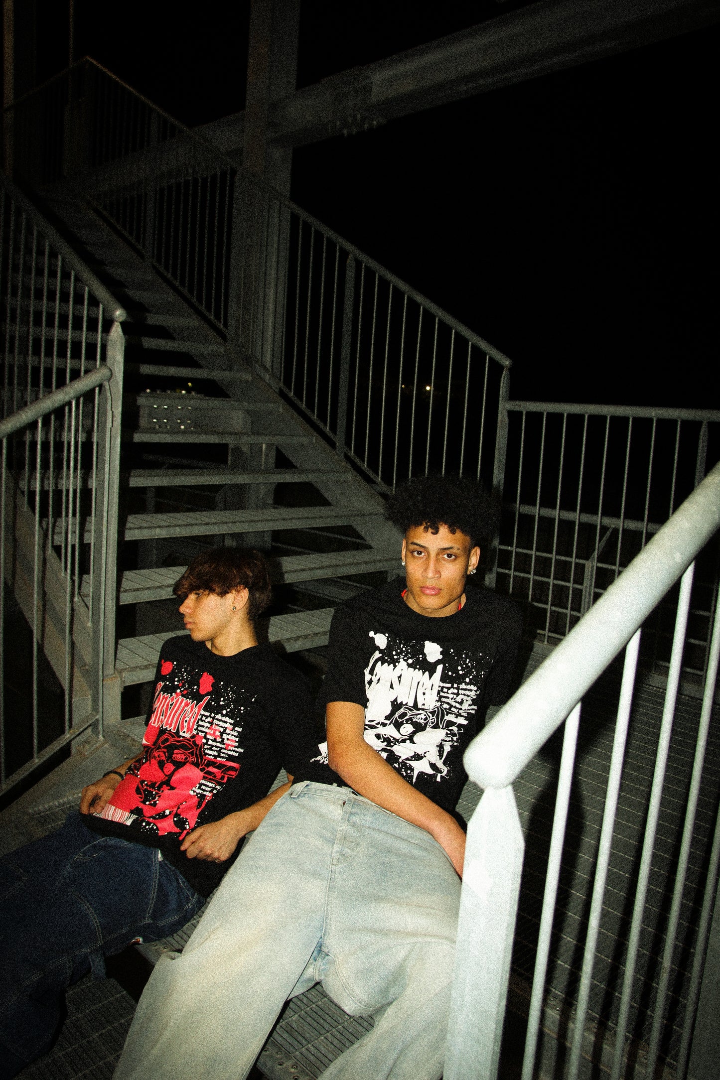 T-shirt Censured Black/White