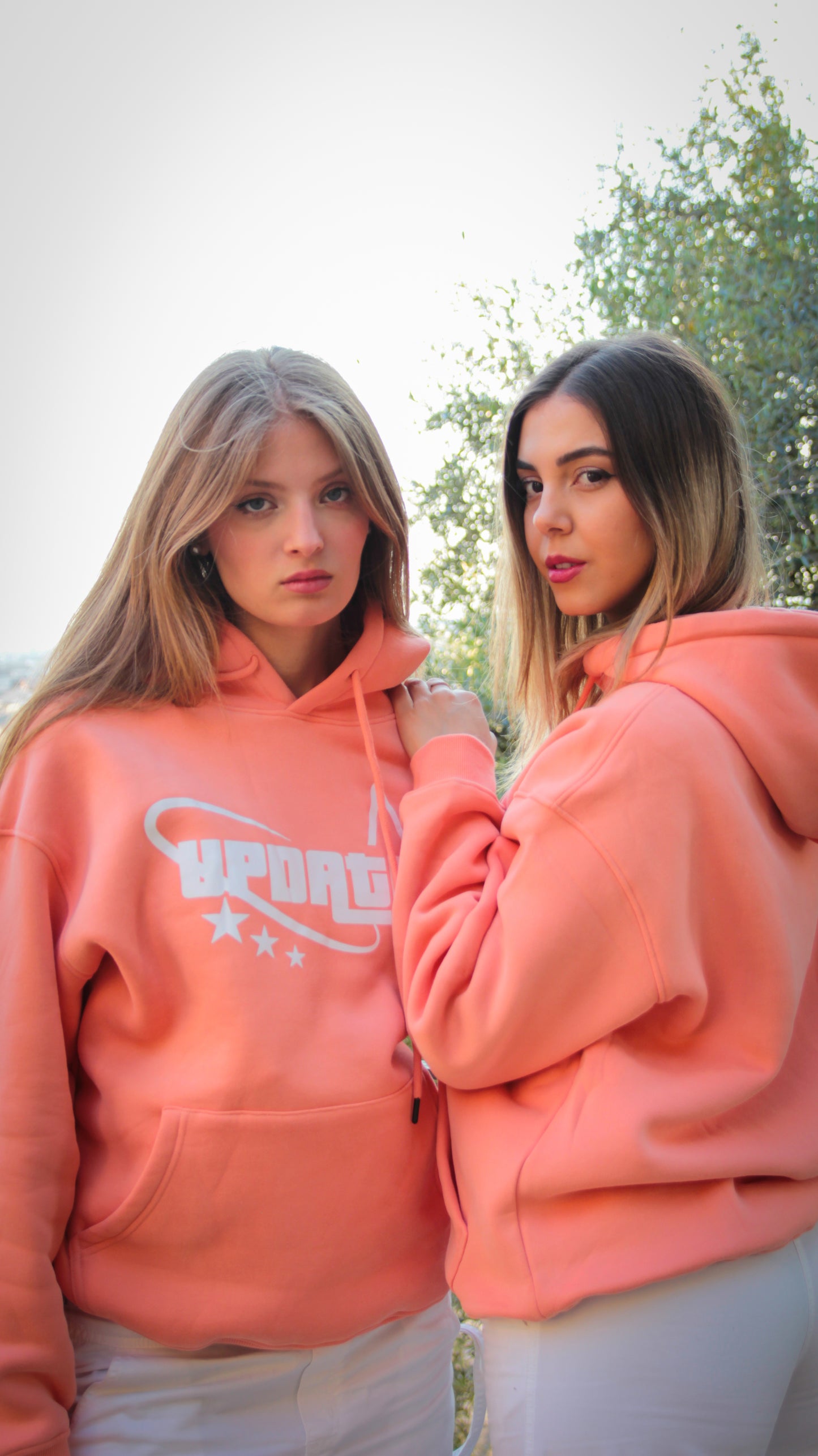 Hoodie Classic Star Pink Salmon