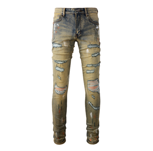 Denim Skinny Distressed Old