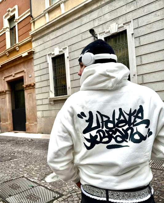 Hoodie Graffito White