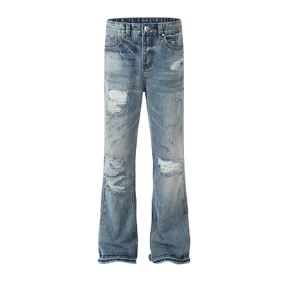 Denim Flare Distressed