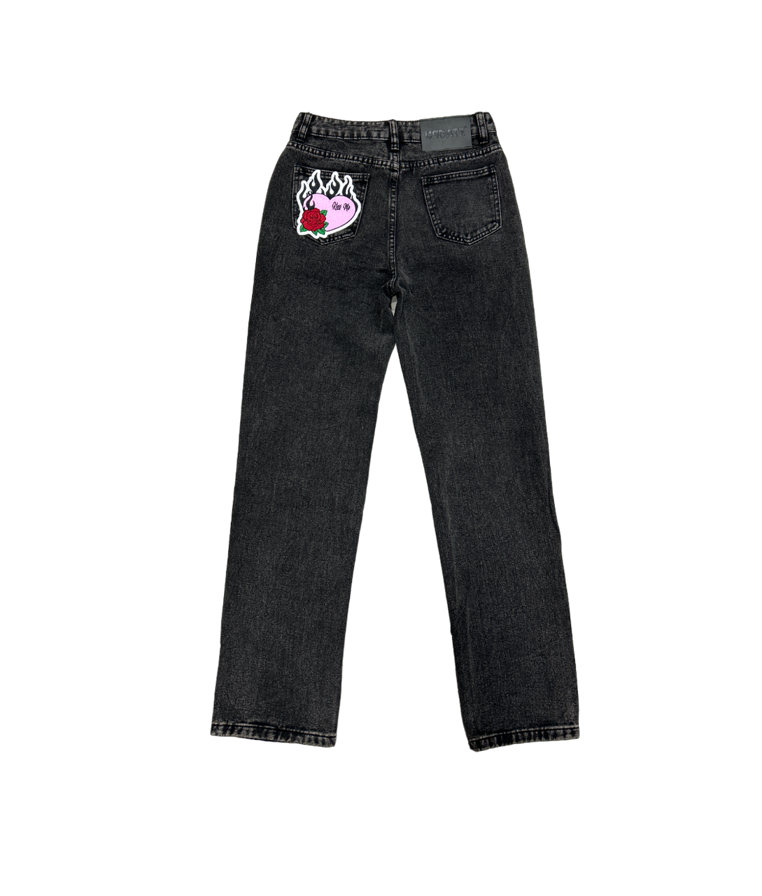 Denim Classic Black Heart Patch