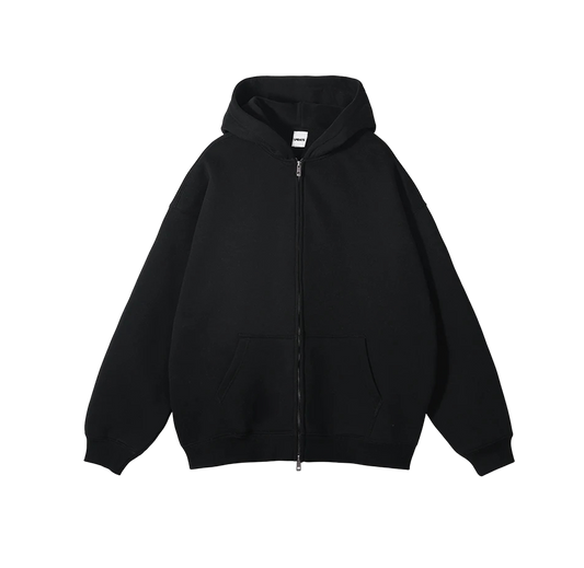 Hoodie Zip Classic Black