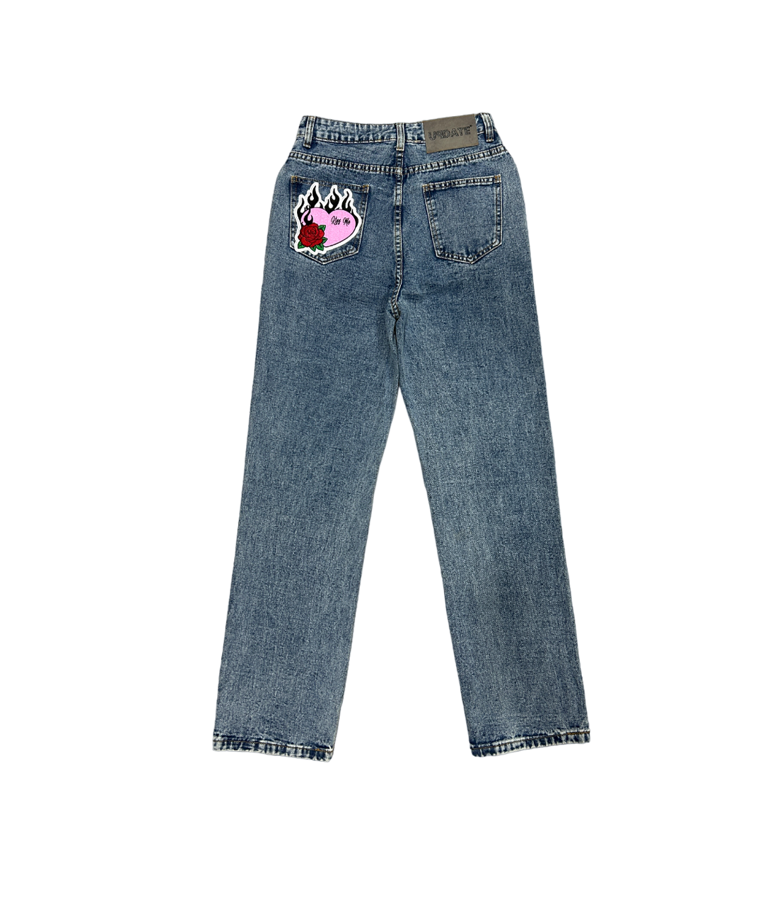 Denim Classic Blue Heart Patch