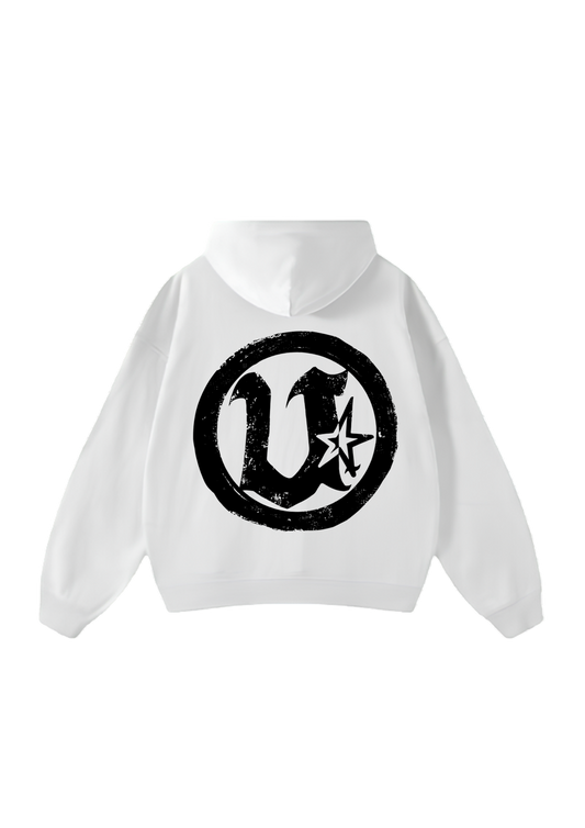 Hoodie Circle White