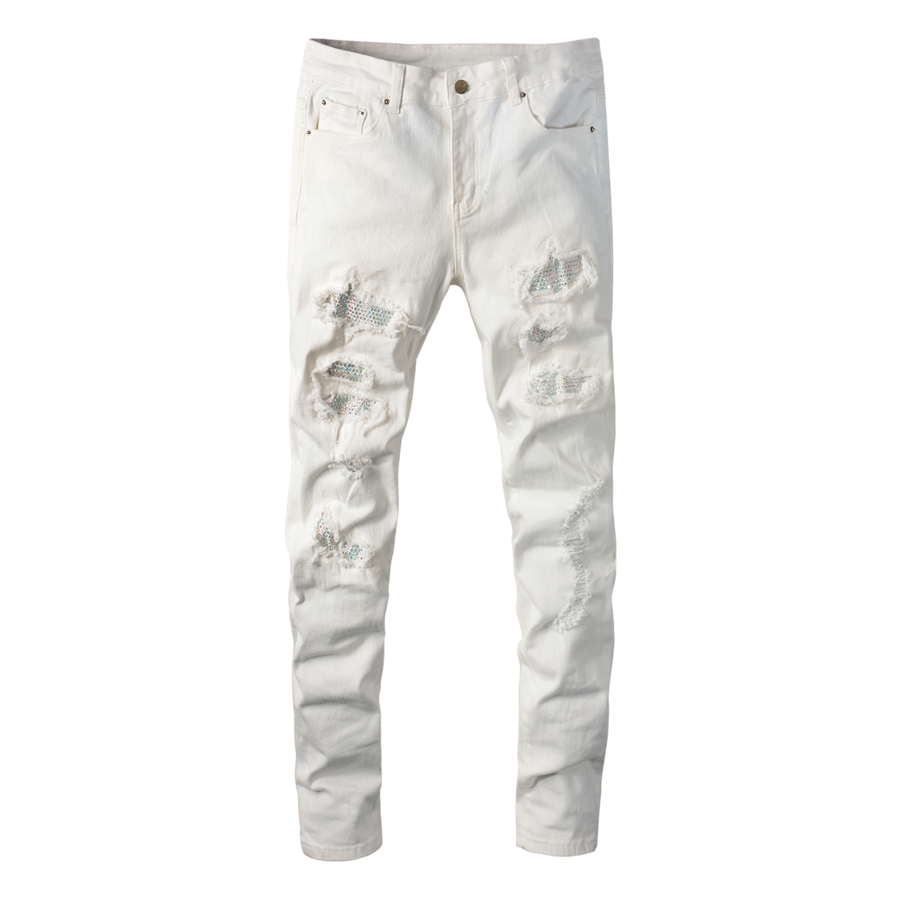 Denim Skinny White Diamond