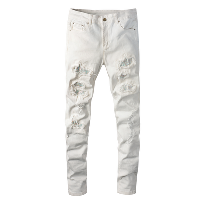 Denim Skinny White Diamond