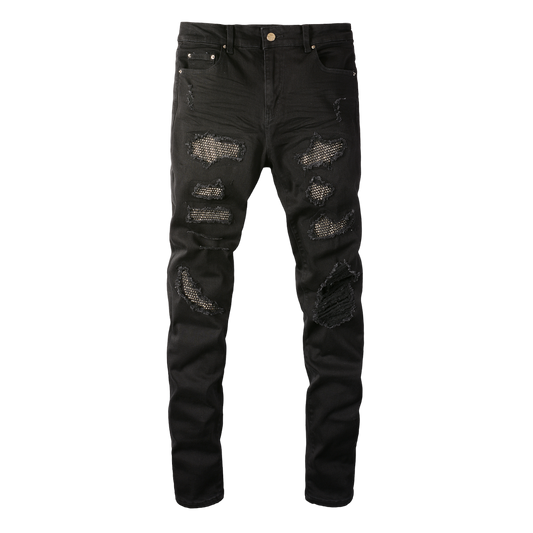 Denim Skinny Black Diamonds