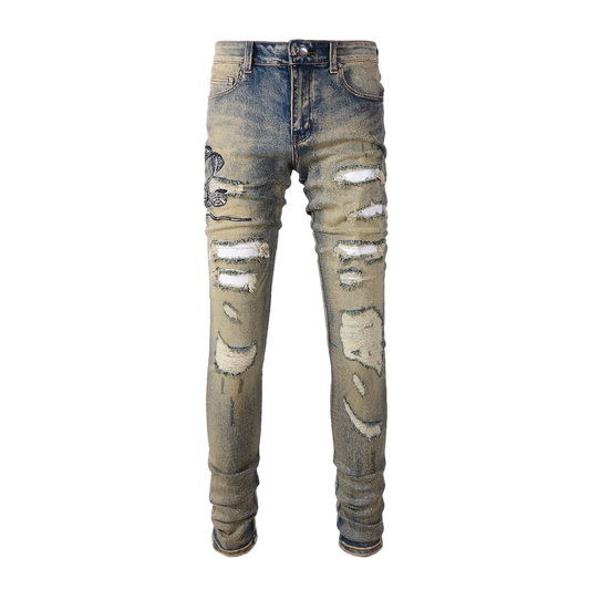 Denim Skinny Vintage Snake